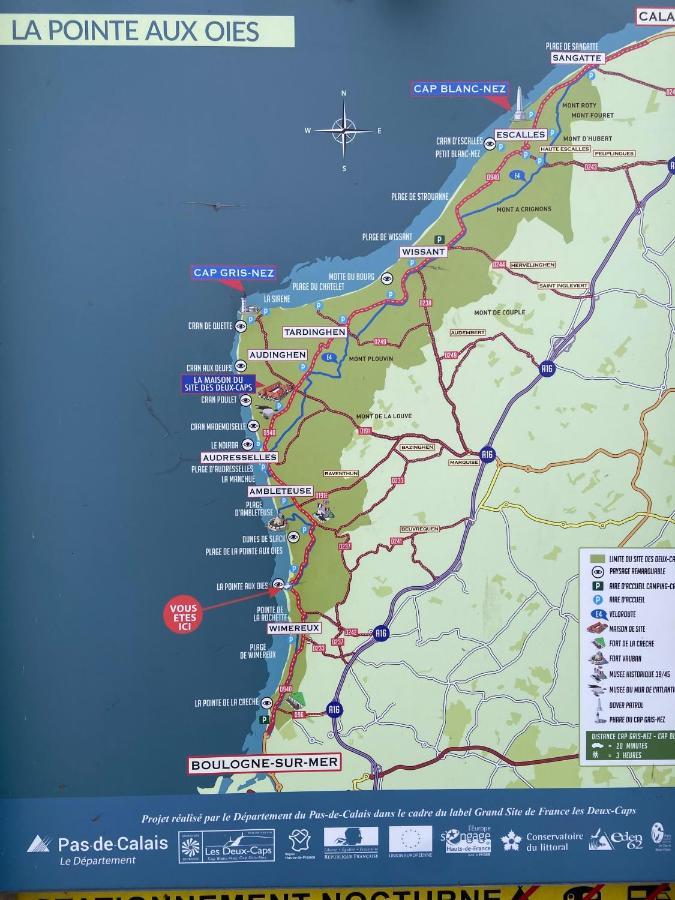 Le Bon Endroit En Bord De Mer, Vue Mer , Parking Et Wifi Wimereux Exteriör bild