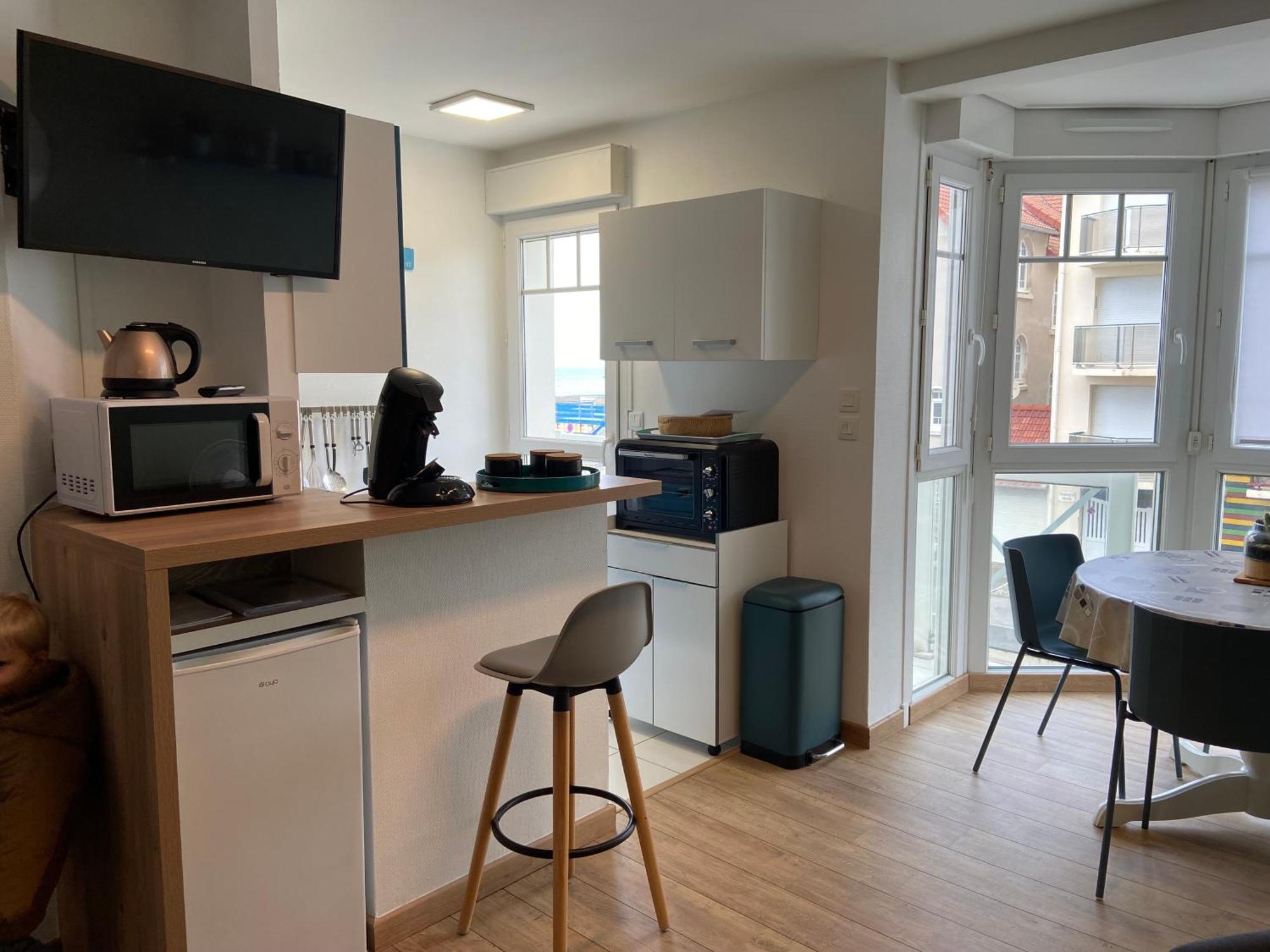 Le Bon Endroit En Bord De Mer, Vue Mer , Parking Et Wifi Wimereux Exteriör bild